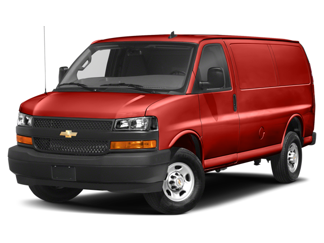 Chevrolet Cargo Express Van in Crimson Red