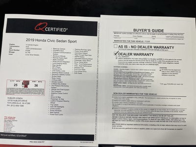 2019 Honda Civic Sport