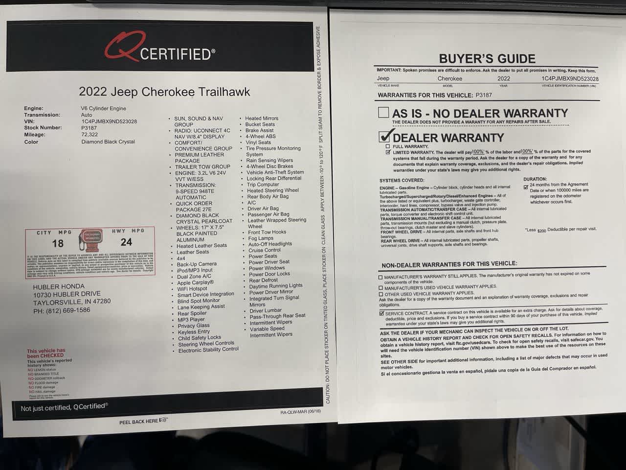 2022 Jeep Cherokee Trailhawk