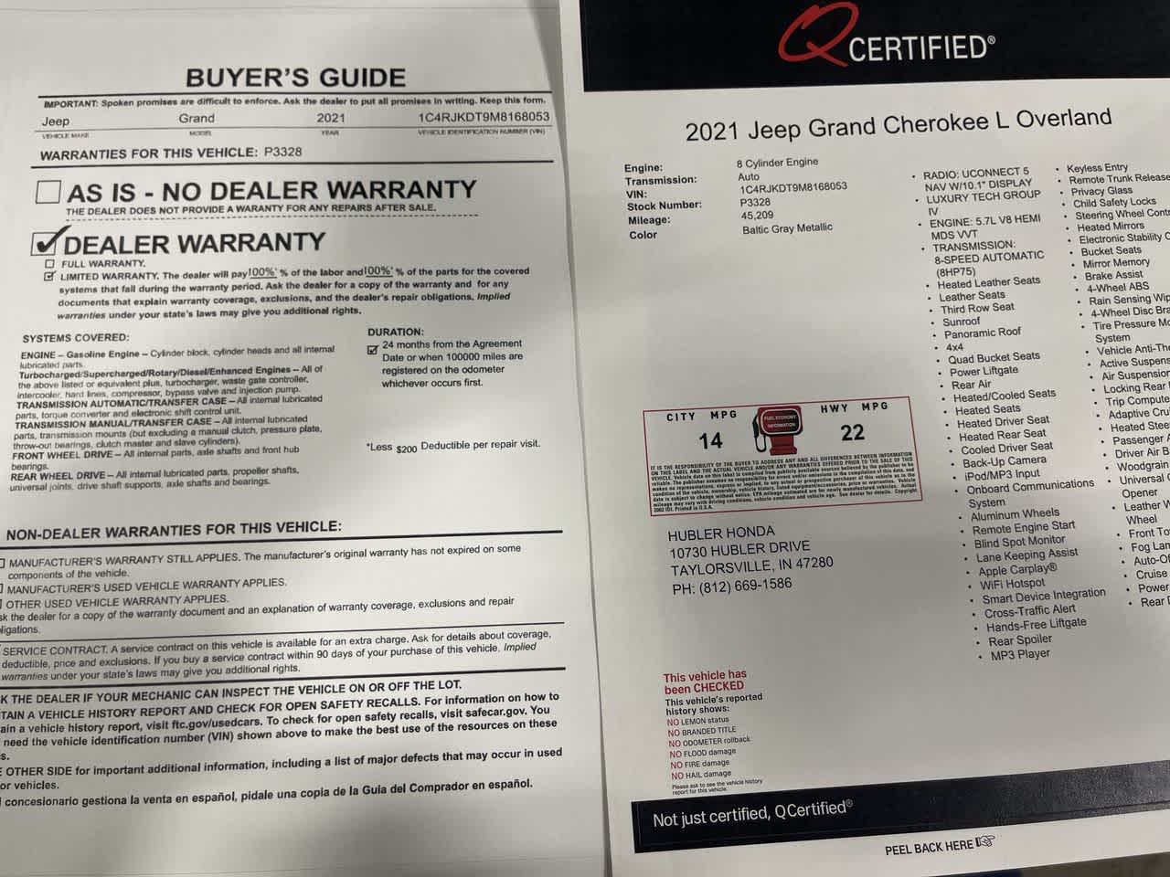 2021 Jeep Grand Cherokee L Overland