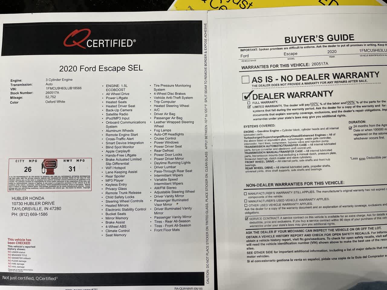 2020 Ford Escape SEL