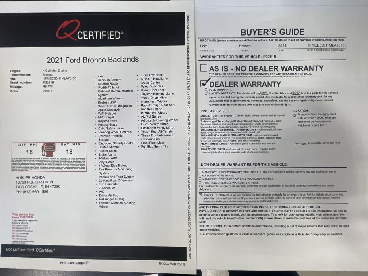 2021 Ford Bronco Badlands