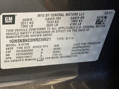 2017 Chevrolet Tahoe LT
