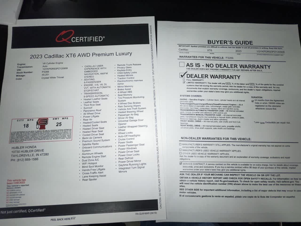 2023 Cadillac XT6 AWD Premium Luxury