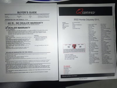 2022 Honda Odyssey EX-L