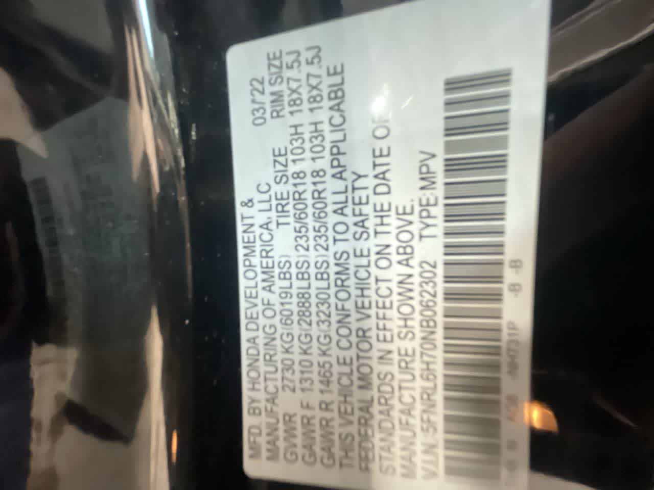 2022 Honda Odyssey EX-L