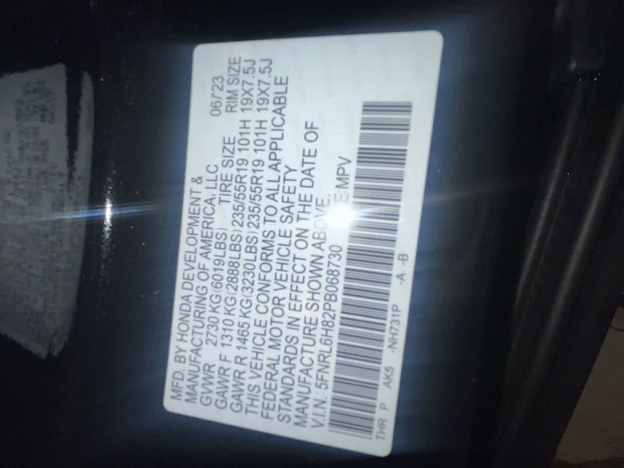 2023 Honda Odyssey Touring