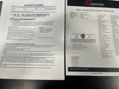 2021 Honda Pilot Touring 7-Passenger