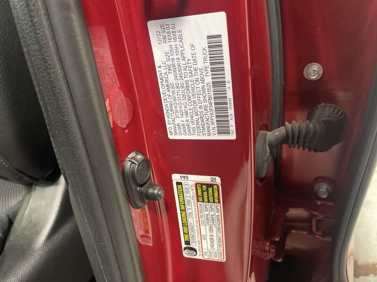 2023 Honda Ridgeline RTL