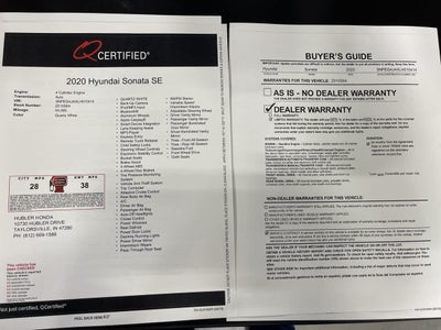 2020 Hyundai Sonata SE