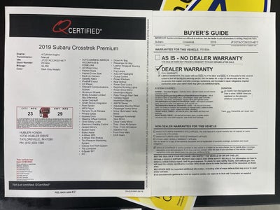 2019 Subaru Crosstrek Premium