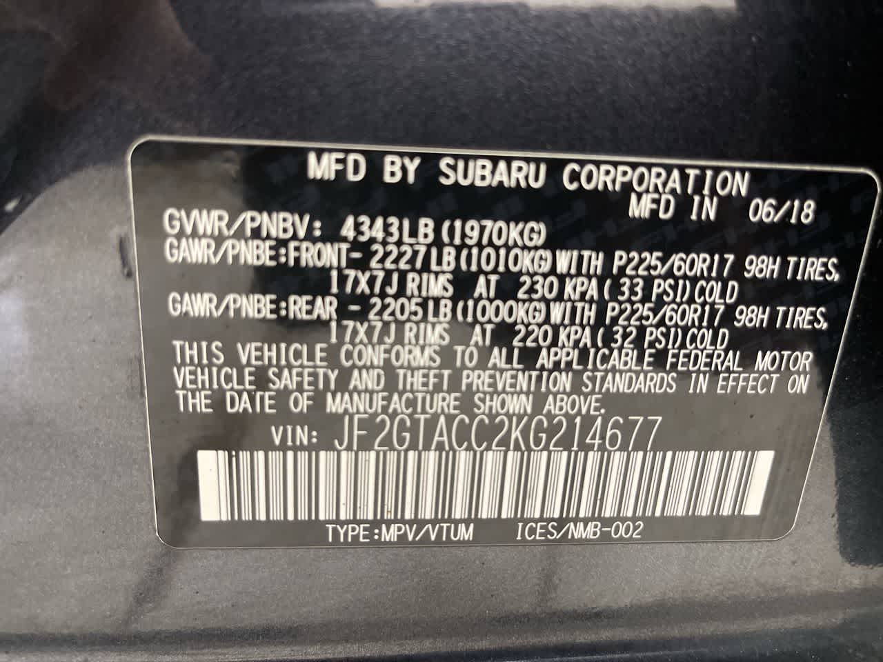 2019 Subaru Crosstrek Premium