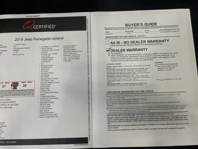 2019 Jeep Renegade Upland