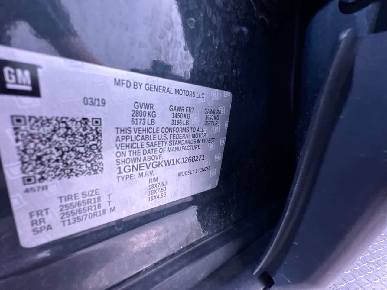 2019 Chevrolet Traverse LT Cloth