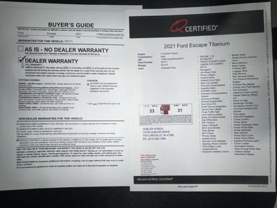 2021 Ford Escape Titanium