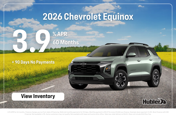 Chevrolet Equinox Finance Offer - 3.9% for 60 Months
