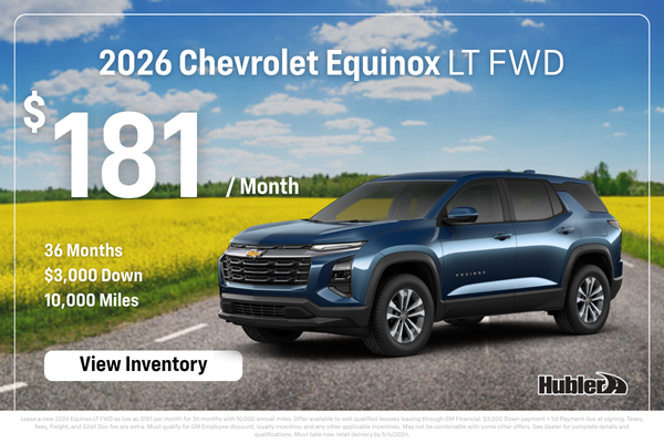 2026 Chevrolet Equinox LT - Lease Offer $181 per month