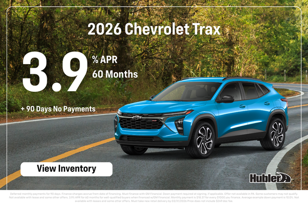 Chevrolet Trax Finance Offer - 3.9% for 60 Months